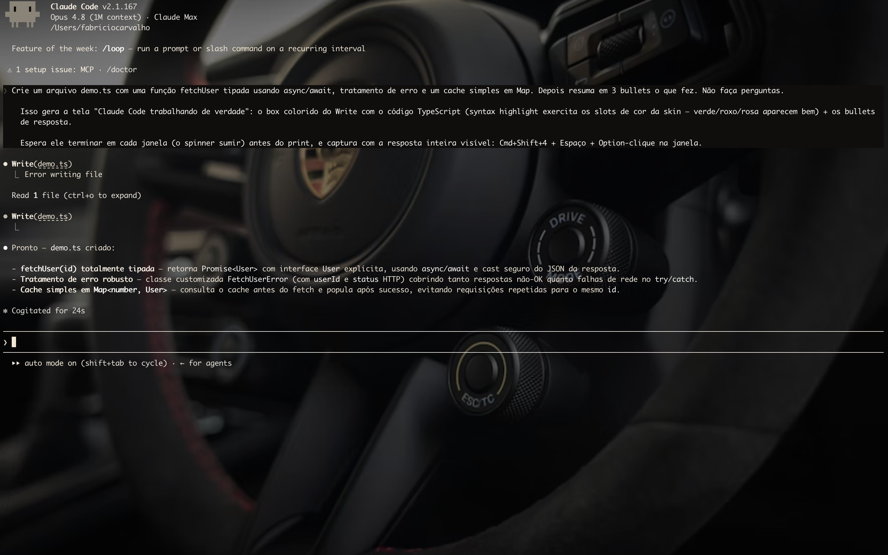 Skin Porsche Cockpit