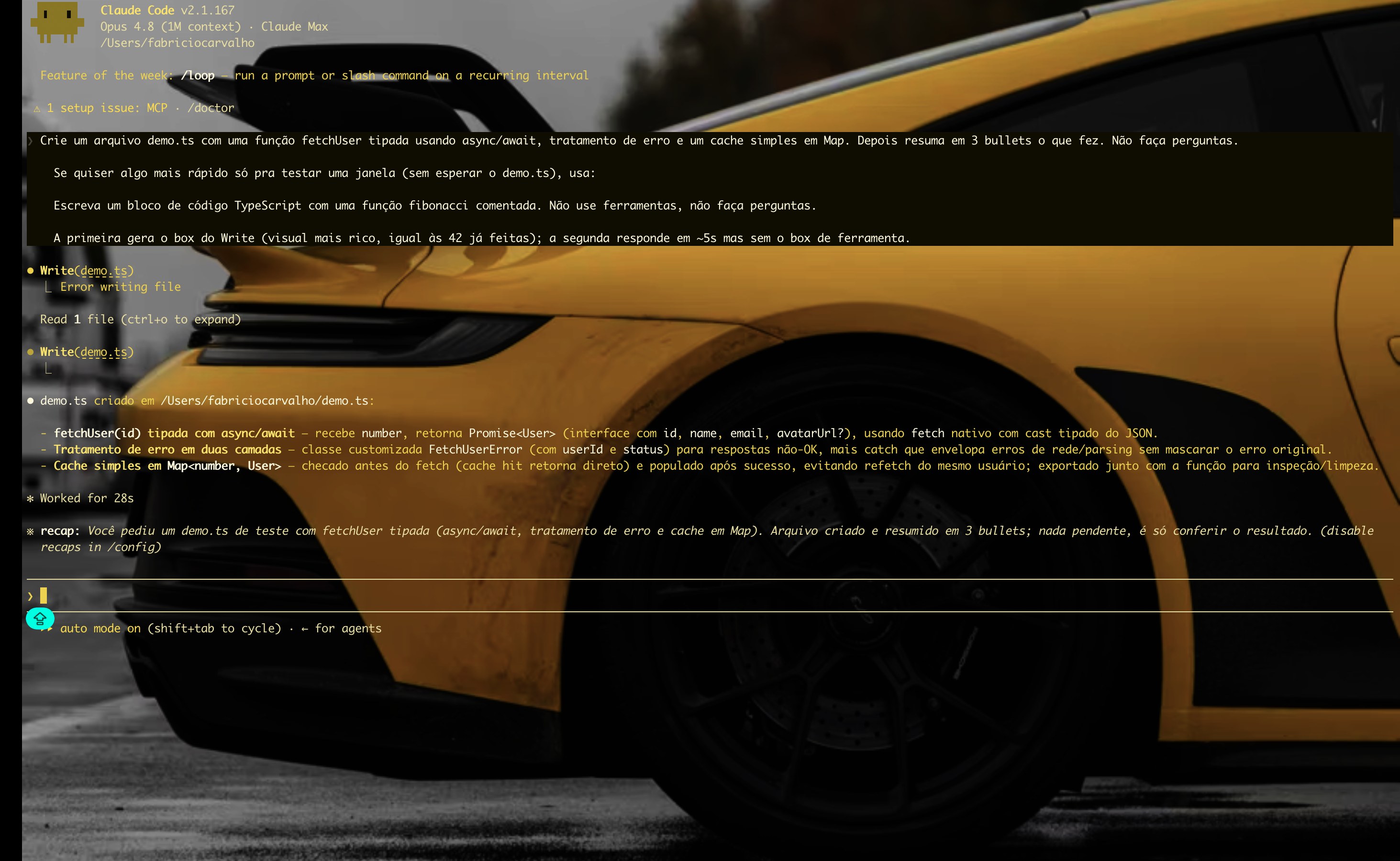 Skin 911 Amarelo aplicada